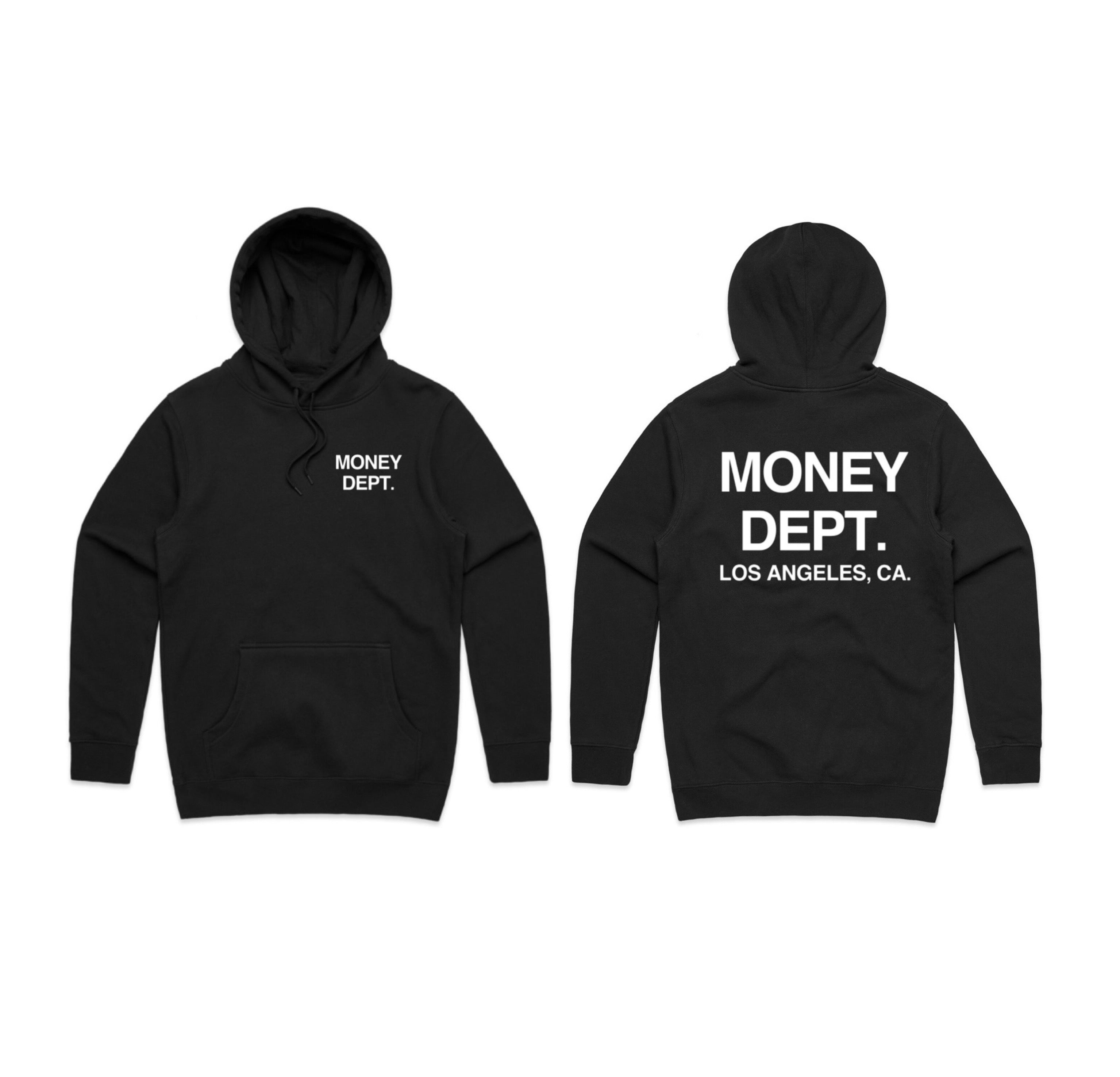 Black&White Classic Hoodie – Money Dept