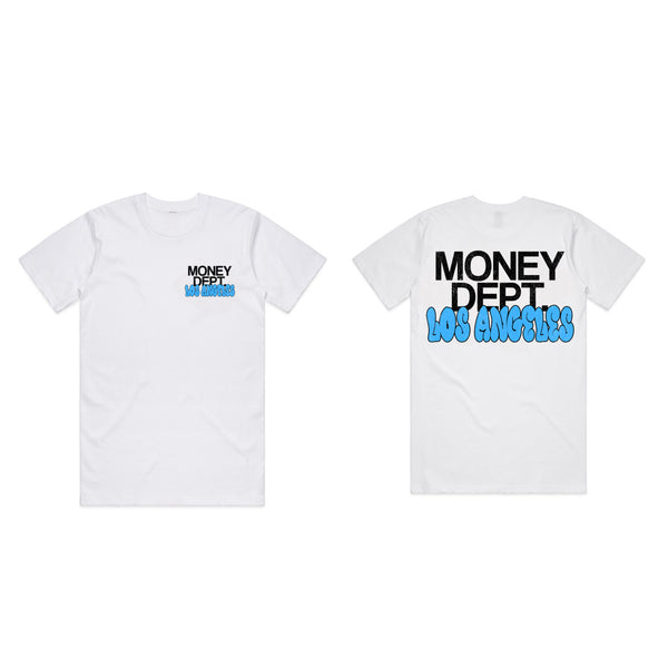 White and black tee (Blue LA)