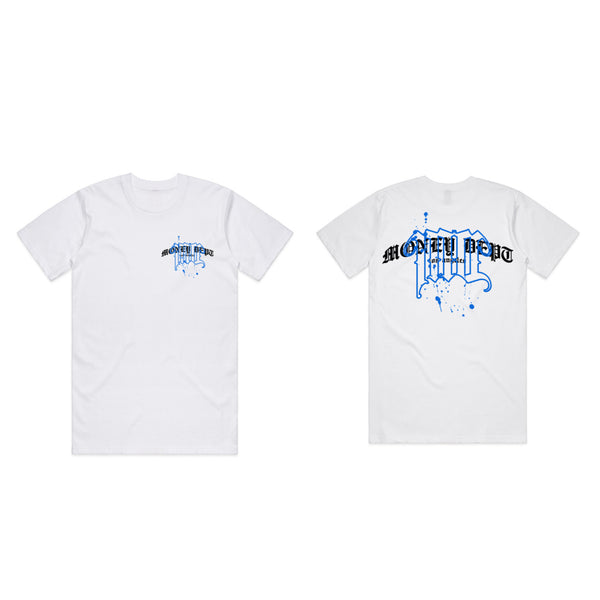 MD. Monogram Drip (White&Blue)