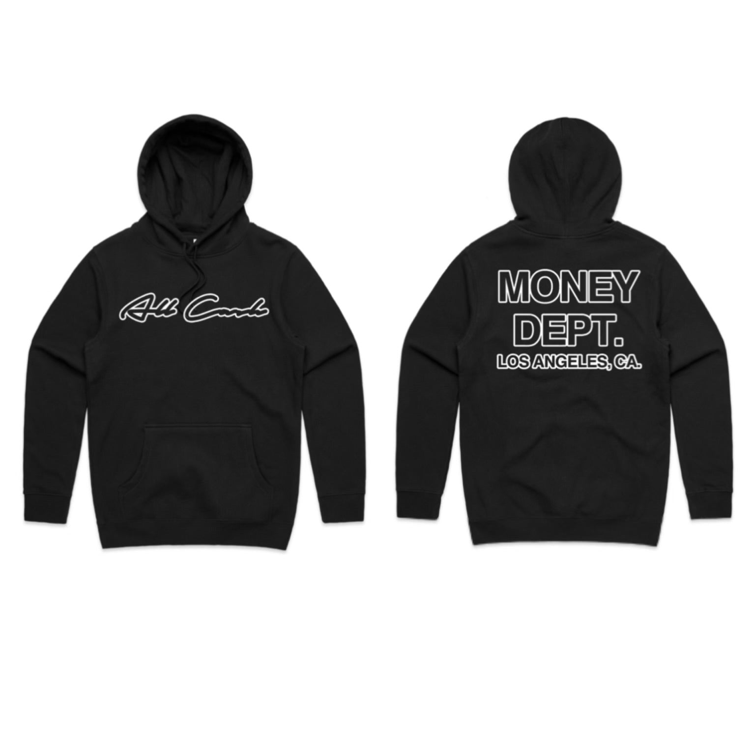 MD. Vs. All Cash Hoodie (Outline Logos) – Money Dept